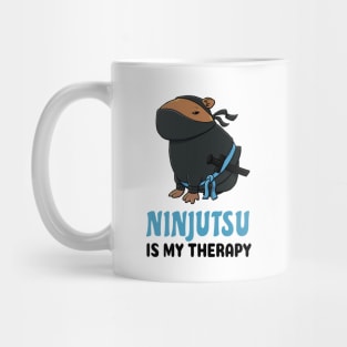 Ninjutsu is my therapy Capybara Mug